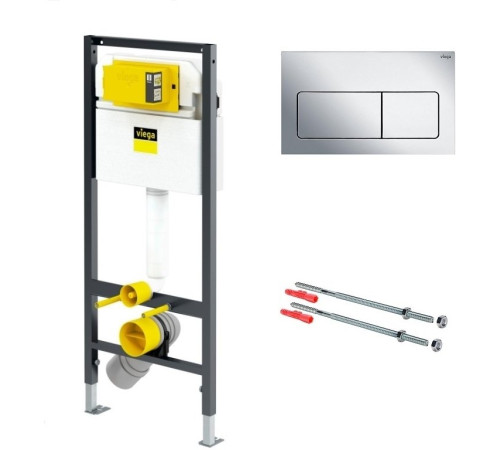 Комплект инсталляция Viega Prevista Dry 1120x490 мм крепления панель Visign for Life 5 8524.10 792824