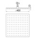 Верхний душ Paffoni 40 см AD139/110CR