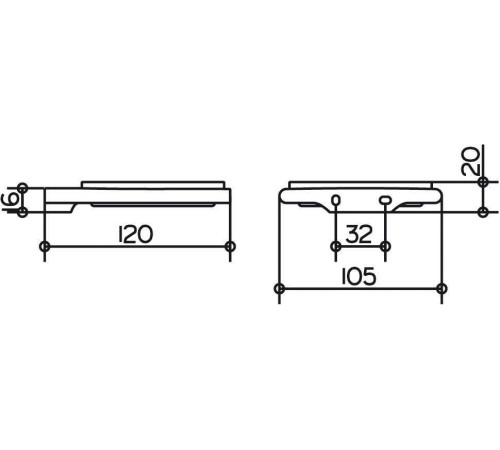 Держатель с мыльницей из хрусталя KEUCO EDITION 400 хром 11555019000