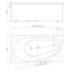 Ванна акриловая 1Marka Дива 150х90 см левая DIV150-0000001