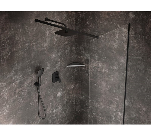 Полка угловая Ravak SLIM C черный/хром X07P576