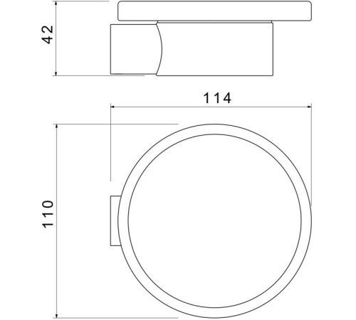 Мыльница с держателем Aquatek Lira хром AQ4403CR