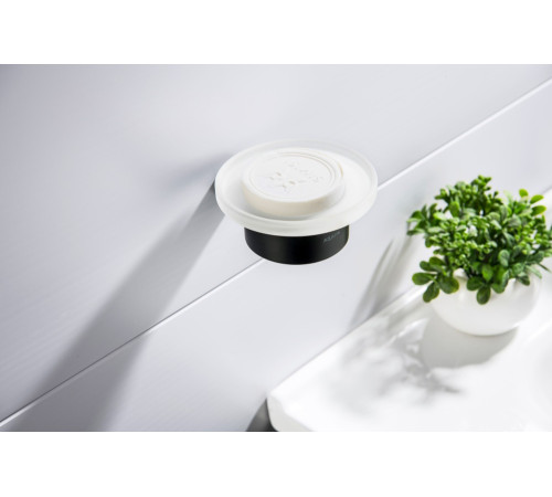 Мыльница Aquatek Лира матовый черный AQ4403MB