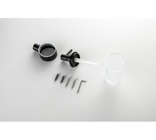 Дозатор для жидкого мыла Aquatek Лира матовый черный AQ4405MB