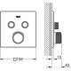 Термостат для душа GROHE Grohtherm SmartControl внешняя часть на 2 выхода белая луна 29156LS0