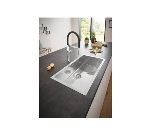 Кухонная мойка GROHE K700 90-S 86.4x46.4 см нержавеющая сталь 31580SD1