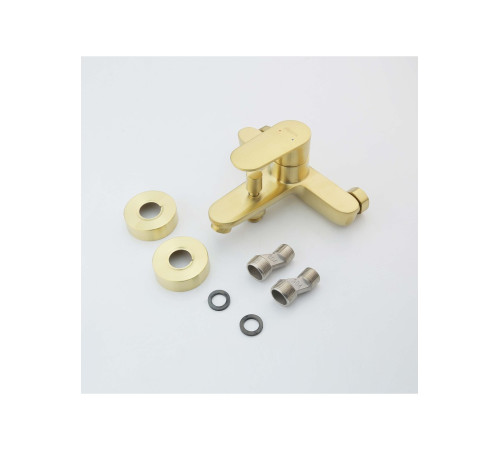 Смеситель для ванны Aquanet Ника шлифованное золото AQ1840BG