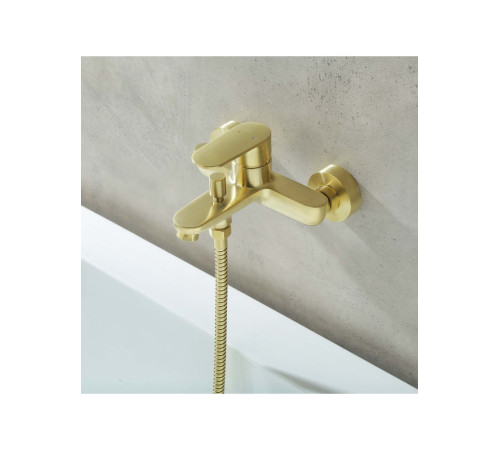 Смеситель для ванны Aquanet Ника шлифованное золото AQ1840BG