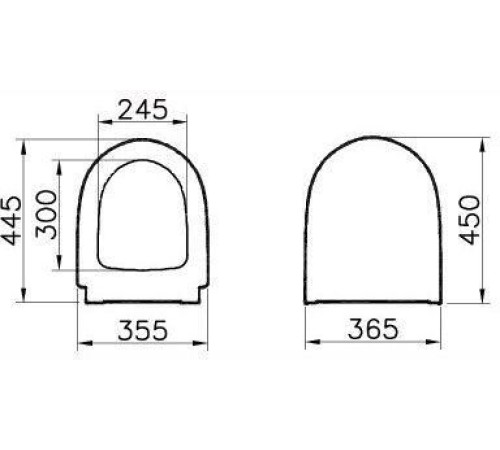Сиденье для унитаза VitrA Sento микролифт дюропласт 86-003-009