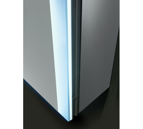 Зеркальный шкаф AQUATON 1000x700x133 мм алюминиевый акриловая подсветка антизапотевание AQ7109-MLC