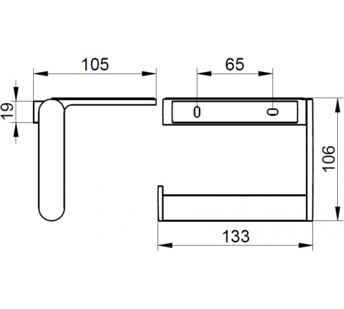 Держатель для туалетной бумаги KEUCO PLAN с полочкой хром 14973010000