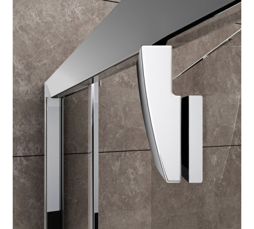 Душевая дверь двухэлементная Ravak Pivot PDOP2-120 профиль белый стекло транспарент 03GG0100Z1