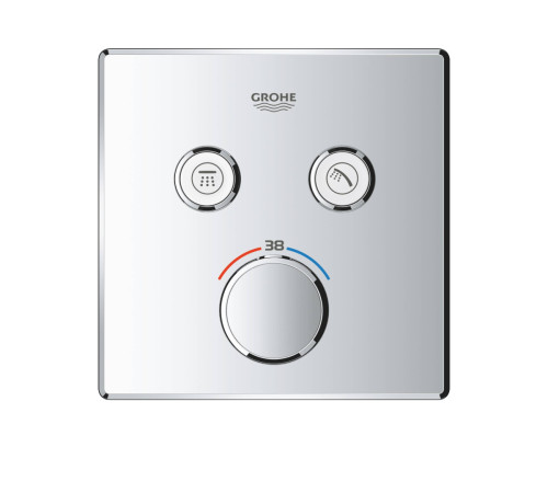 Термостат для душа GROHE Grohtherm SmartControl внешняя часть на 2 выхода хром 29124000