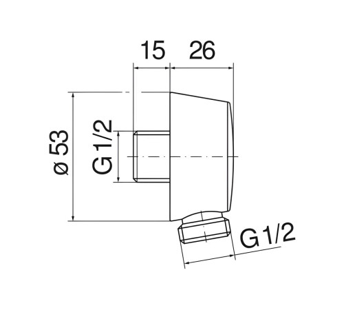 Шланговое подсоединение Paffoni глянцевый черный AD150FLP
