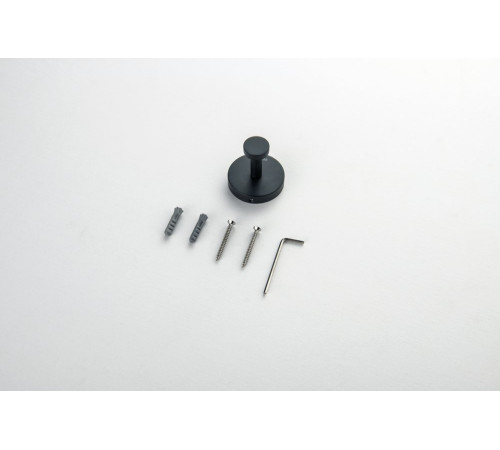 Крючок Aquanet Бетта матовый черный AQ4601MB