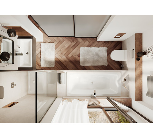 Ванна стальная KALDEWEI Cayono Duo Мод. 724 170х75 см Perl-Effekt белая 272400013001