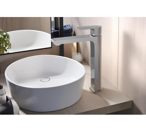 Смеситель для раковины Aquanet Лира высокий 237 мм без донного клапана хром AQ1404CR