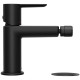 Смеситель для биде RAVAK Puri PU 055.20 с донным клапаном черный X070189