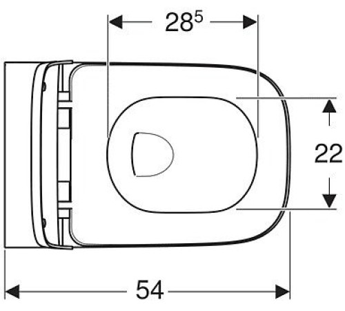 Унитаз подвесной Geberit Smyle Square Rimfree с сиденьем SoftClose 500.683.01.2