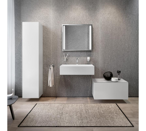 Тумба боковая KEUCO Edition 90 800х484х400 мм структурный лак белый 39026380000