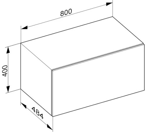 Тумба боковая KEUCO Edition 90 800х484х400 мм структурный лак белый 39026380000