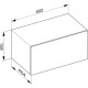 Тумба боковая KEUCO Edition 90 800х484х400 мм структурный лак белый 39026380000