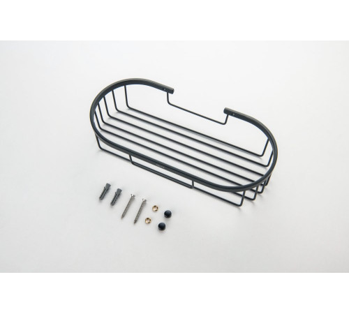 Полка для душа Aquanet матовый черный AQ4916MB