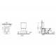 Комплект унитаз безободковый VitrA Zentrum с сиденьем микролифт 9824B003-7207