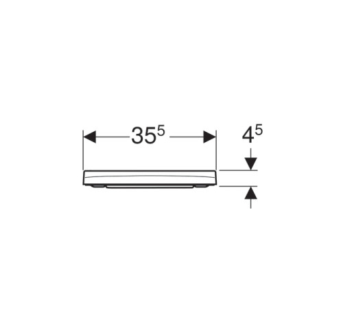 Сиденье для унитаза Geberit Smyle Square Slim с микролифтом SoftClose 500.687.01.1