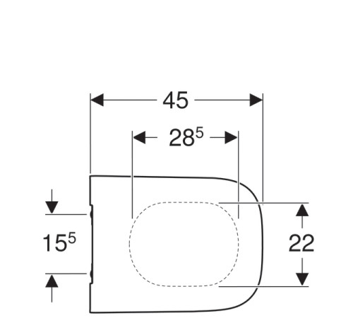 Сиденье для унитаза Geberit Smyle Square Slim с микролифтом SoftClose 500.687.01.1