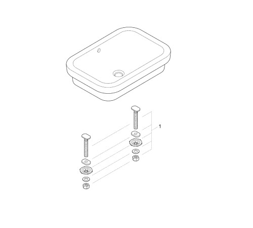 Раковина свободностоящая GROHE Eurocosmo 60 см альпин-белый 39124001