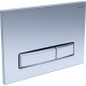 Панель смыва KDI Slim 009C хром матовый прямоугольная клавиша KDI-0000024