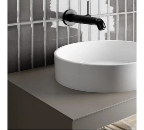 Умывальник керамический KEUCO Stageline D 400 мм без перелива белый 32880310400