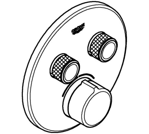 Смеситель для душа GROHE Grohtherm SmartControl внешняя часть на 2 выхода хром 29145000