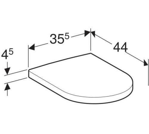 Сиденье для унитаза Geberit iCon с микролифтом SoftClose быстросъемное 500.670.01.1