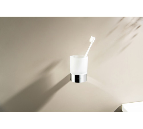 Стакан с держателем Aquatek Лира хром AQ4404CR