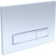 Панель смыва KDI Slim 009A белая глянец прямоугольная клавиша KDI-0000021