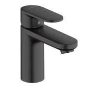 Смеситель для раковины Hansgrohe Vernis Blend 100 без донного клапана матовый черный 71580670