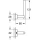 Держатель для запасного рулона туалетной бумаги GROHE Essentials Cube хром 40623001