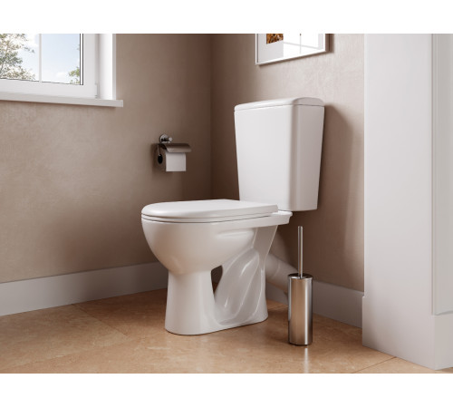 Унитаз-компакт Sanita Орион белый сиденье полипропилен косой выпуск 1.P400.8.S00.00B.F