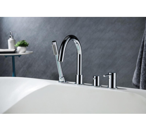 Смеситель на борт ванны Aquanet Европа на 4 отверстия хром AQ1348CR