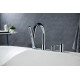 Смеситель на борт ванны Aquanet Европа на 4 отверстия хром AQ1348CR