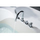 Смеситель на борт ванны Aquanet Европа на 4 отверстия хром AQ1348CR