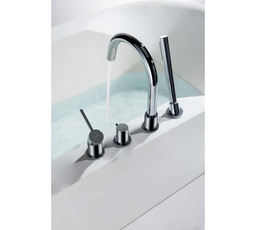 Смеситель на борт ванны Aquanet Европа на 4 отверстия хром AQ1348CR