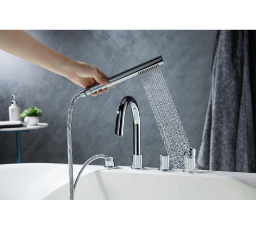 Смеситель на борт ванны Aquanet Европа на 4 отверстия хром AQ1348CR