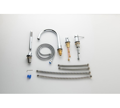 Смеситель на борт ванны Aquanet Европа на 4 отверстия хром AQ1348CR