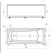 Ванна акриловая Triton Либра 160х70 NEW без фронтального экрана LIB160N-0000006