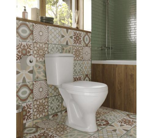 Унитаз-компакт Sanita Pro белый сиденье полипропилен горизонтальный выпуск 1.P215.5.S00.00B.F