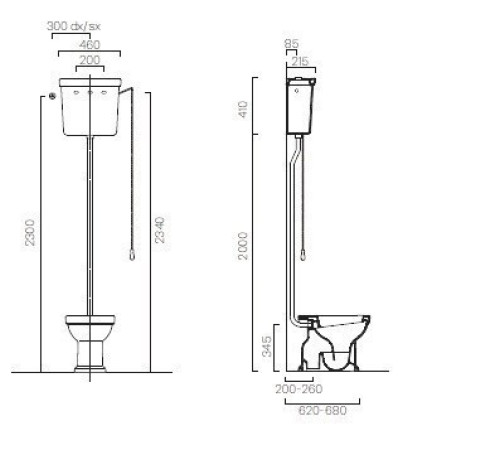 Бачок для унитаза Kerasan Classic верхний белый 878011