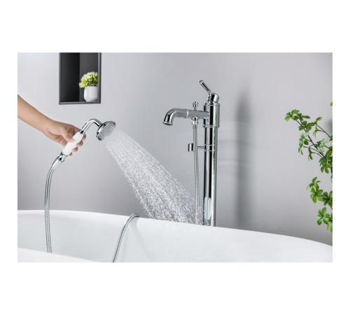 Смеситель для ванны напольный Aquanet Классик комплект AQ1545CR